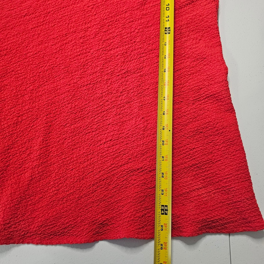 Kiyo Zip Tunic Tank Set XS/M Black Red Lagenlook Oversized Textured Crinkle 2pc - Picture 16 of 16